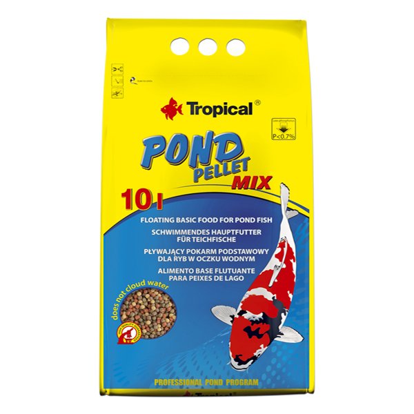 Tropical 130 Gr Pond Pellet Mix Koi Ve Japon Balıkları İçin Granül Yem  | Özel Akvaryum Yem